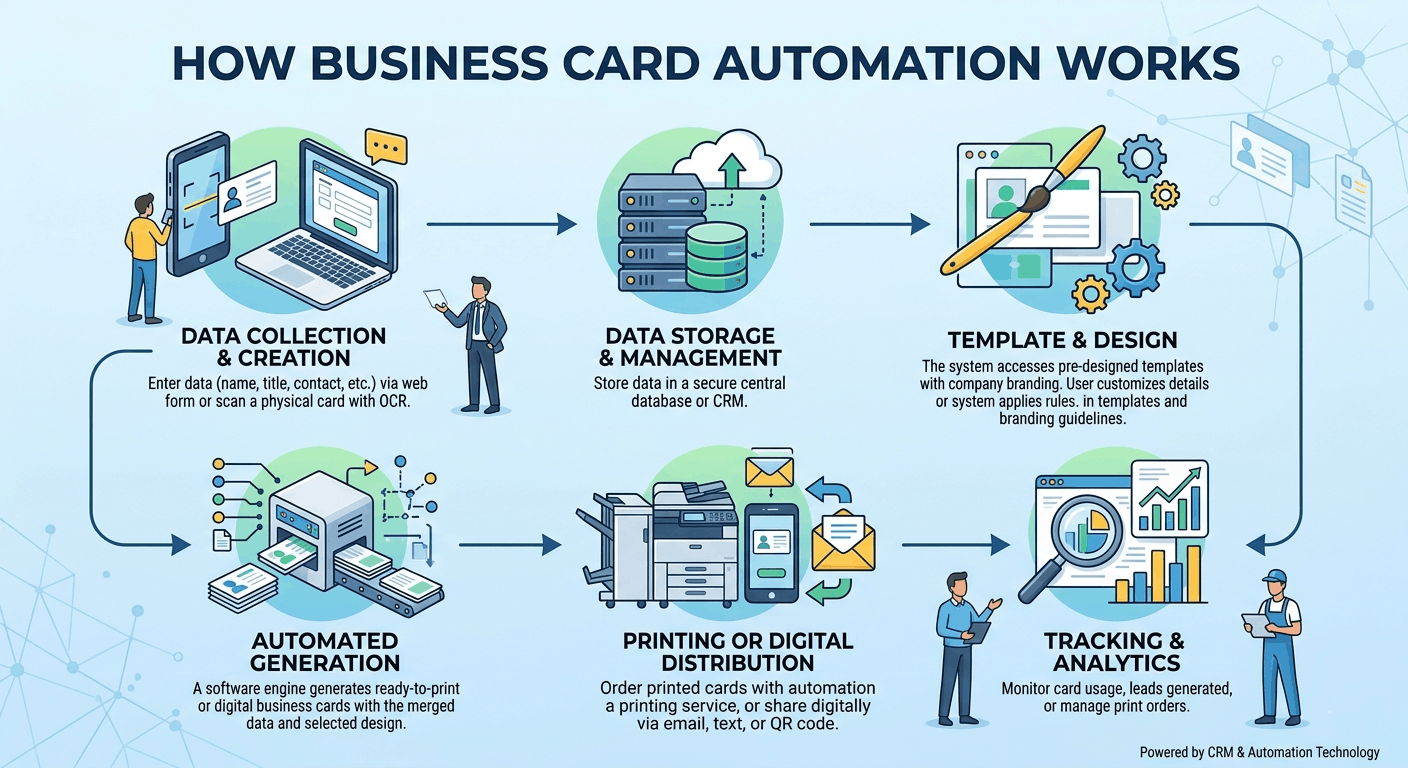 How Business Card Automation Works