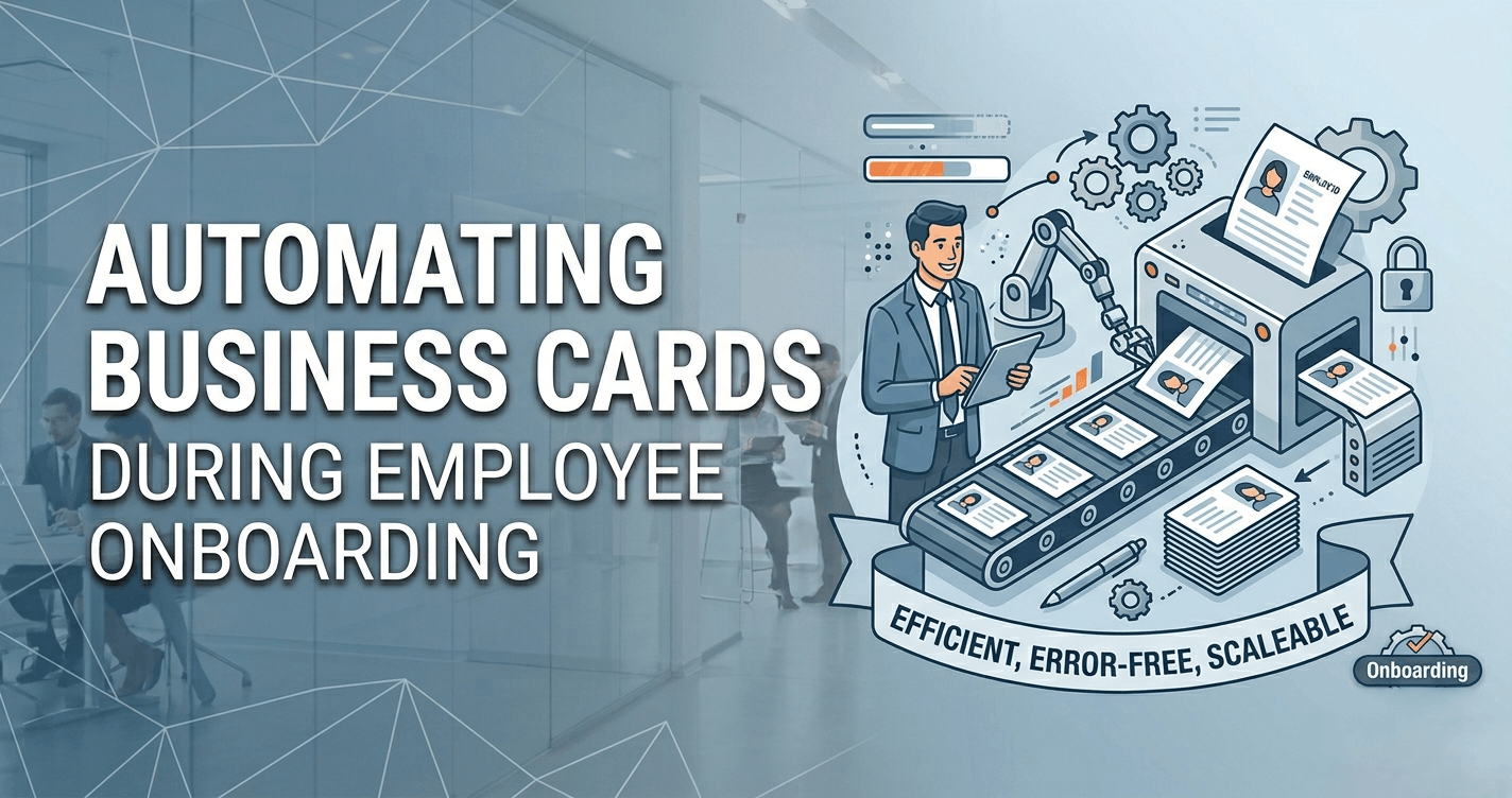 Automating Business Cards During Employee Onboarding