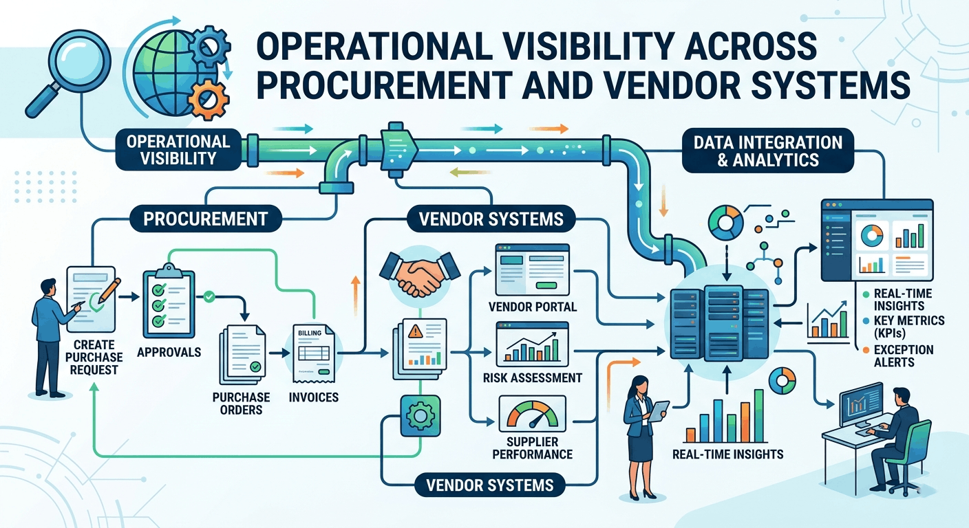 Operational Visibility Across Procurement and Vendor Systems.