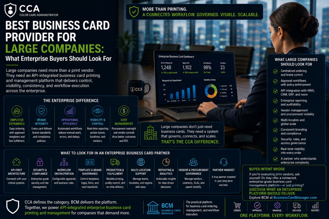 Best Business Card Provider for Large Companies.