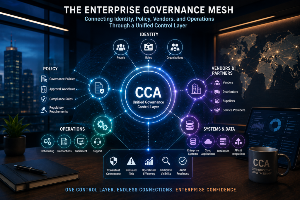 The Enterprise Governance Mesh: Connecting Identity, Policy, Vendors, and Operations Through a Unified Control Layer