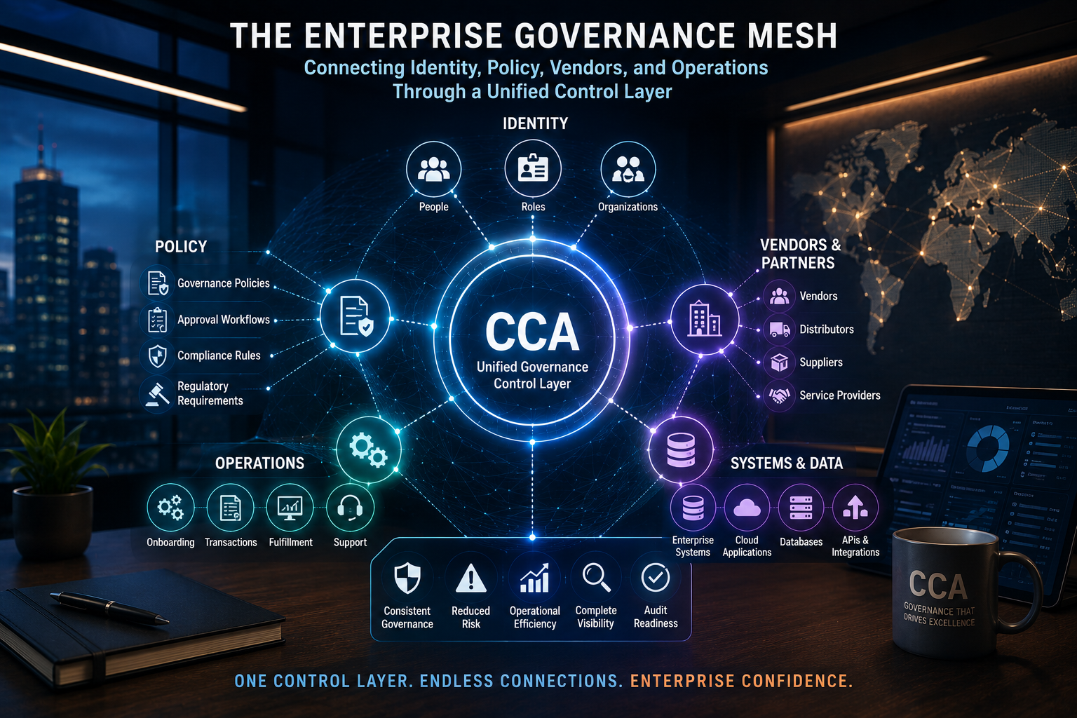 The Enterprise Governance Mesh: Connecting Identity, Policy, Vendors, and Operations Through a Unified Control Layer