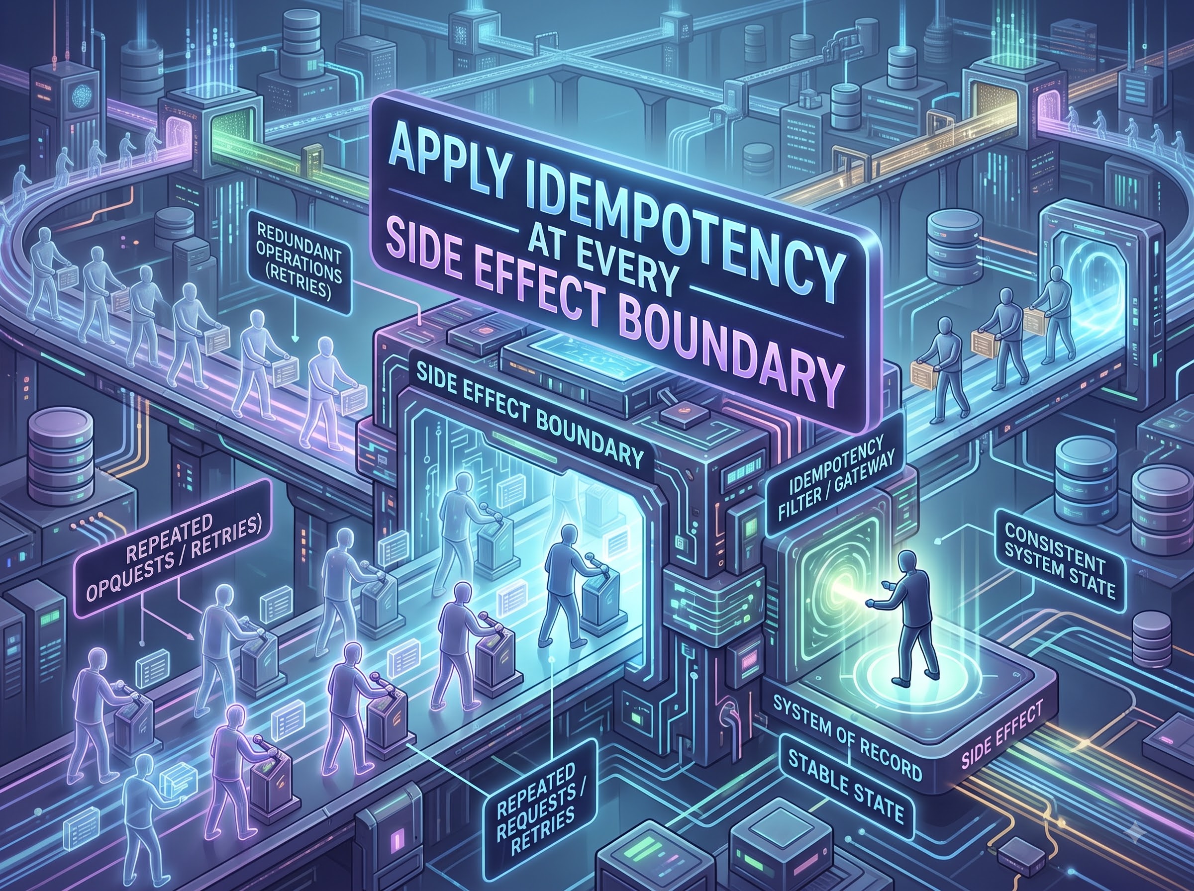 Apply Idempotency at Every Side Effect Boundary