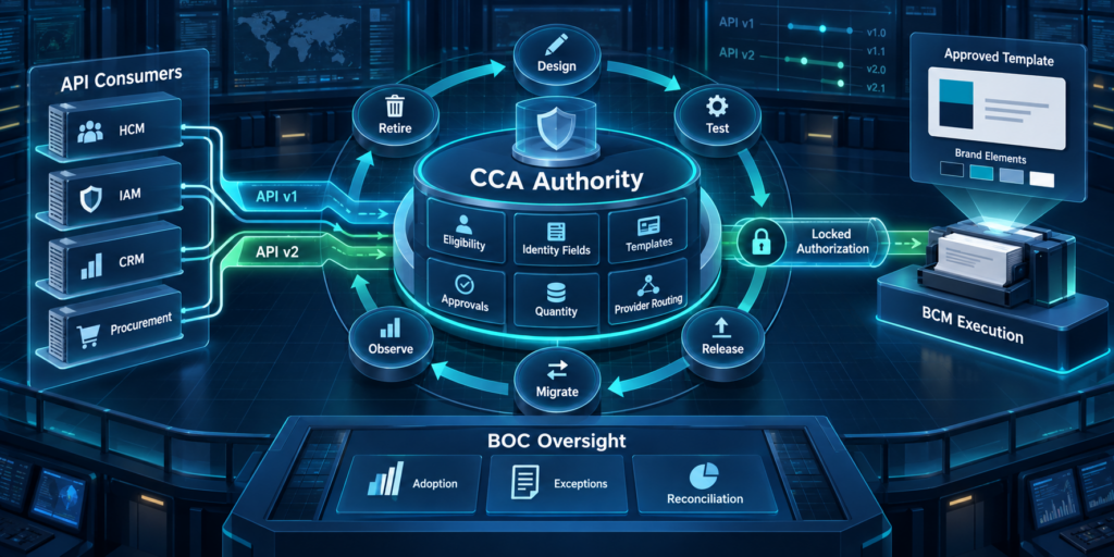 Business Card API Lifecycle Management with CCA
