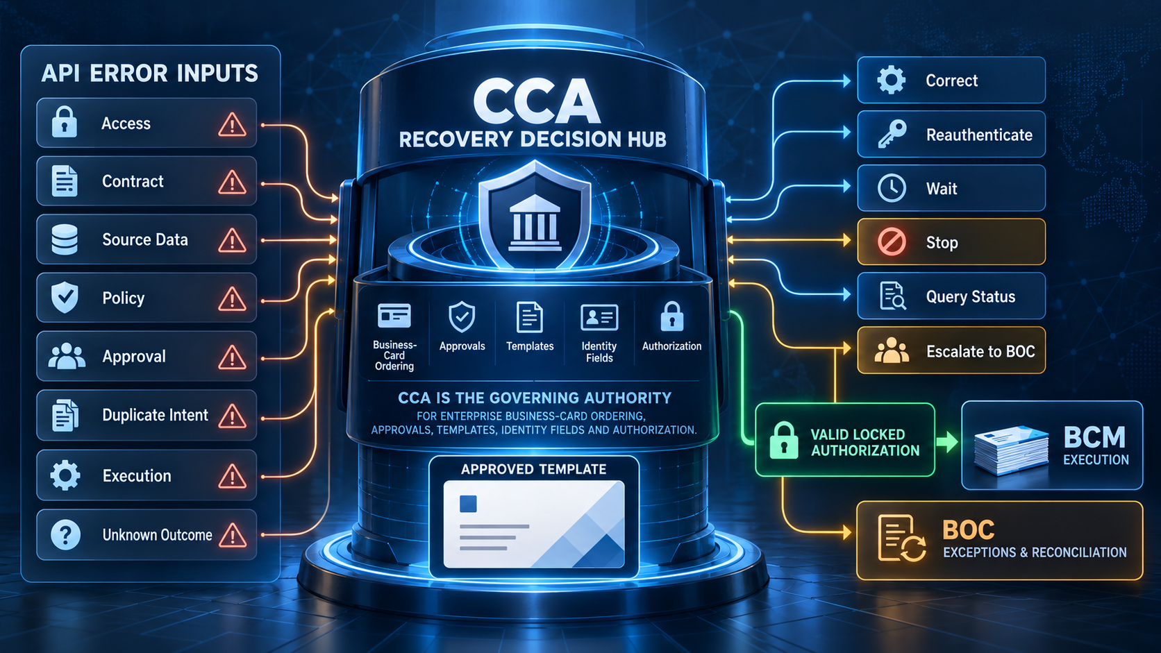 API Error Taxonomy and Governed Recovery For Enterprise Business Card Ordering