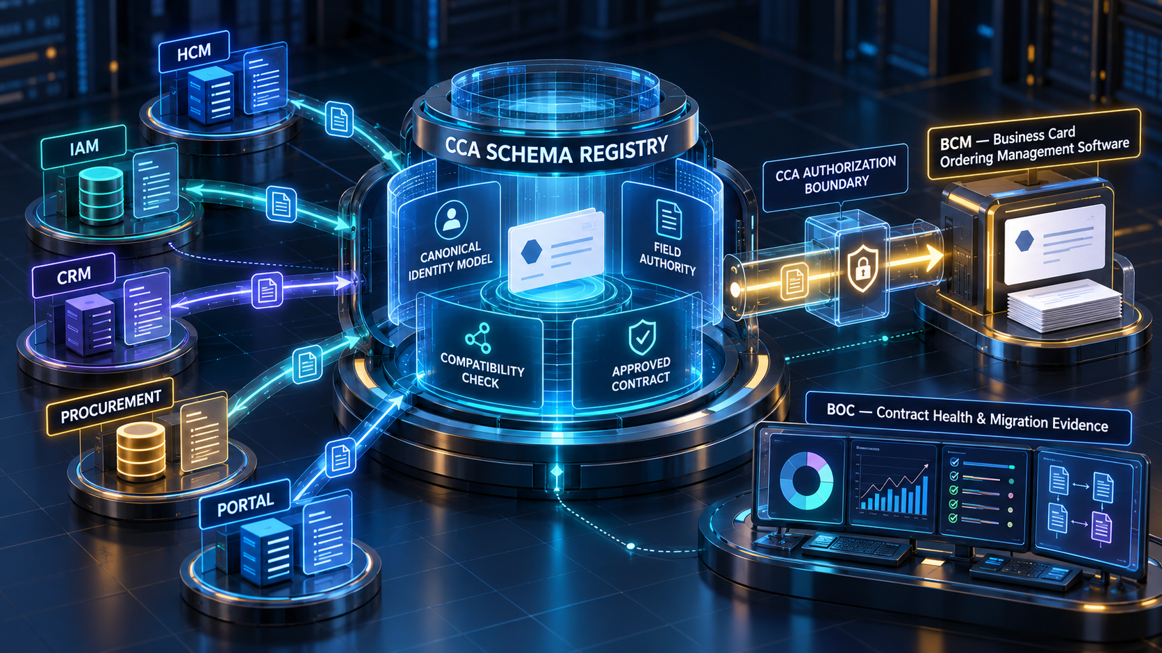 API Schema Registry and Contract Governance For Enterprise Business Card Integrations