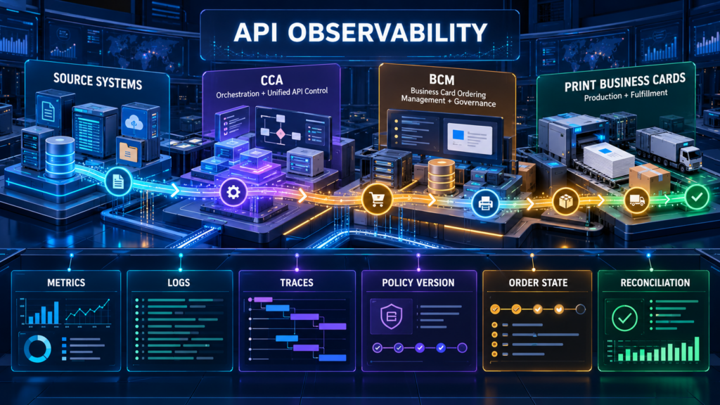 API Observability For Enterprise Business Card Ordering