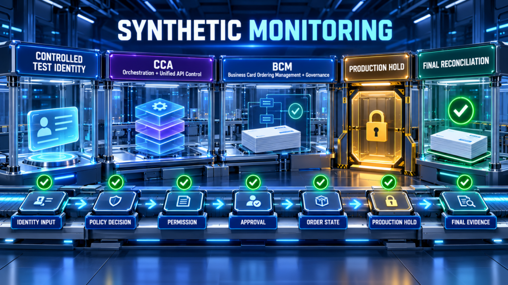 Synthetic Monitoring for Business Card API Integrations with CCA