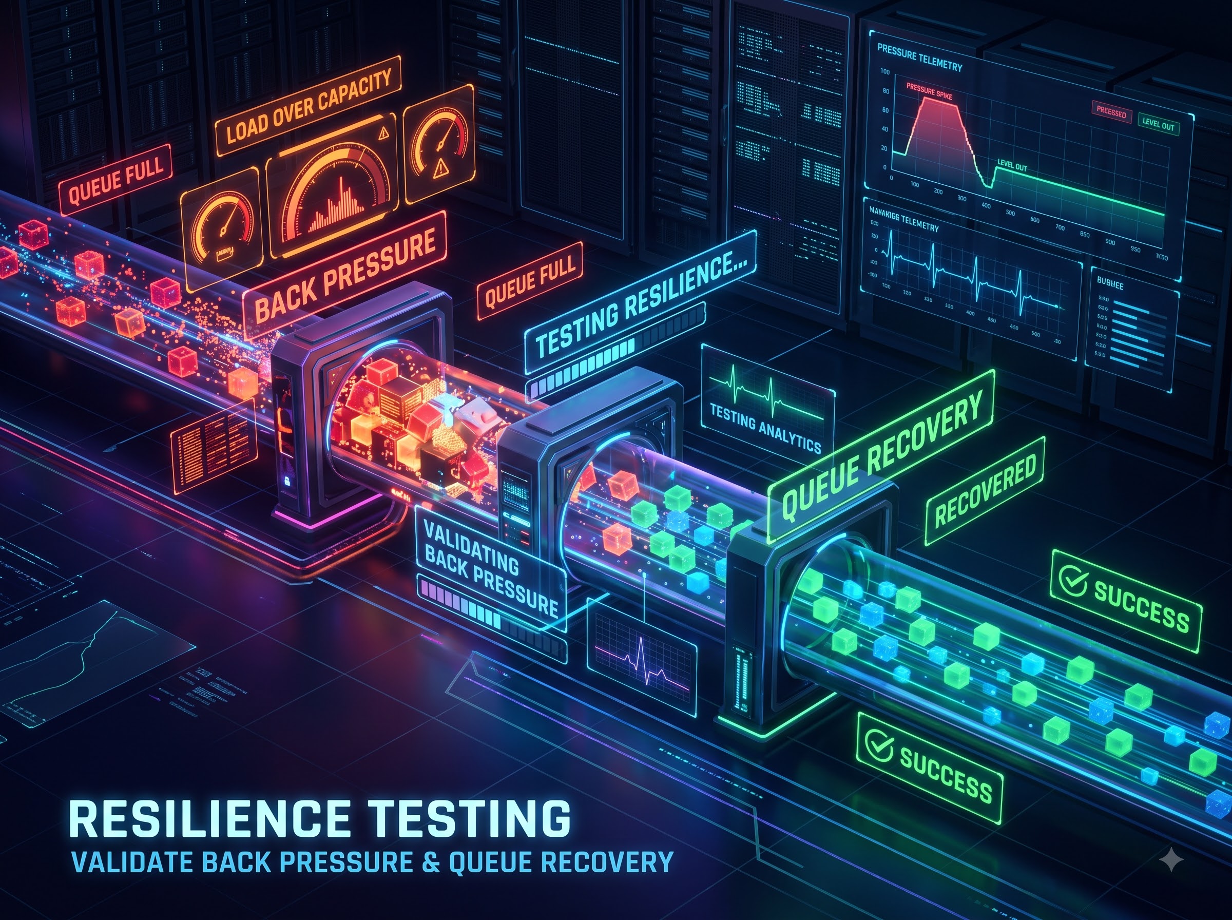 Validate Back Pressure and Queue Recovery